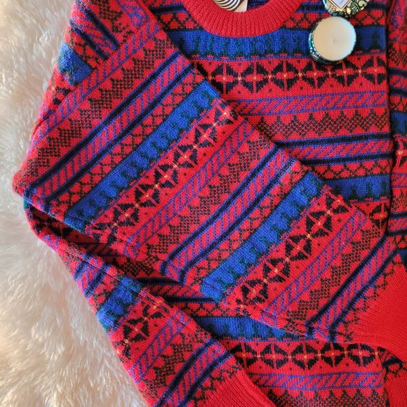 BNWT 100% WOOL chunky knit vintage sweater - Picture 3 of 8